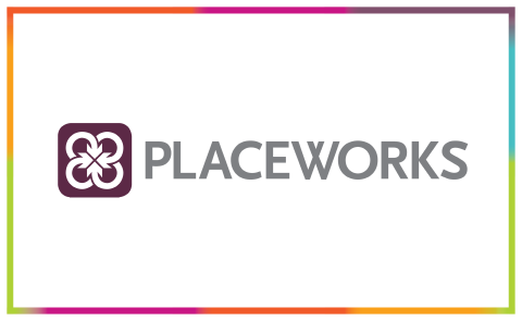 PLACEWORKS logo with a purple icon depicting an abstract design.